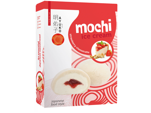 Mochi Ice Strawberry Cheesecake