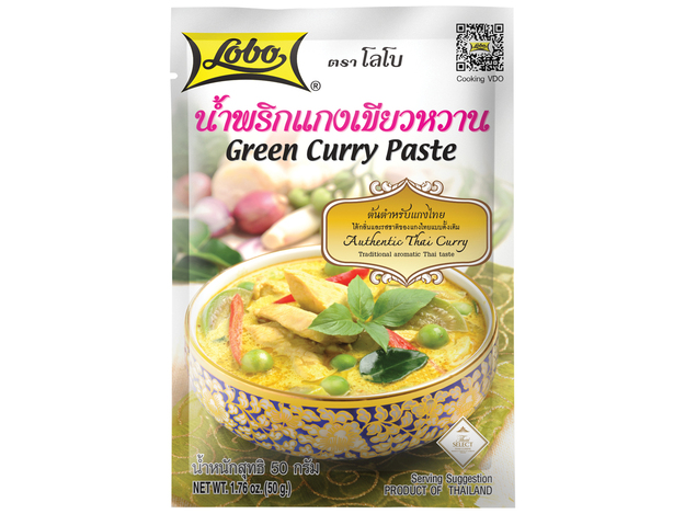 Kruidenpasta groene curry LOBO zk 50g