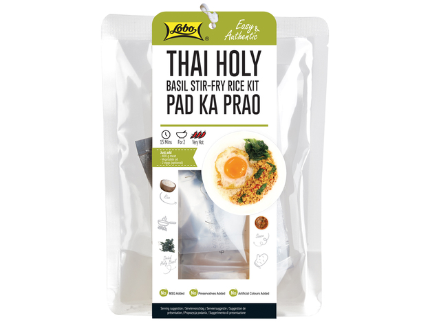 Mahlzeit Kit Pad Ka Prao Reis