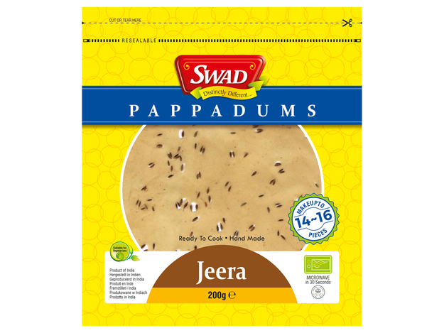 Jeera Cumin Pappadums