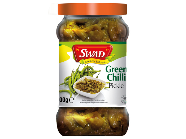 Grüne Chili Pickles