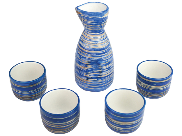 Japanese Sake Set B (Pot & 4 Cups)