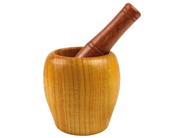 Wooden Mortar & Pestle 7,5 cm