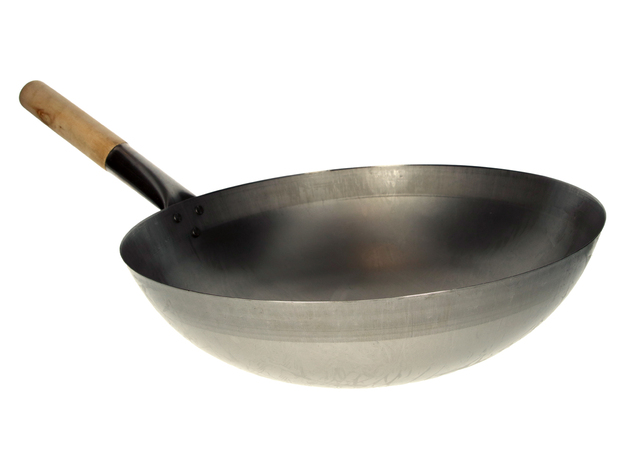 Wok with Wooden Handle (33 cm)