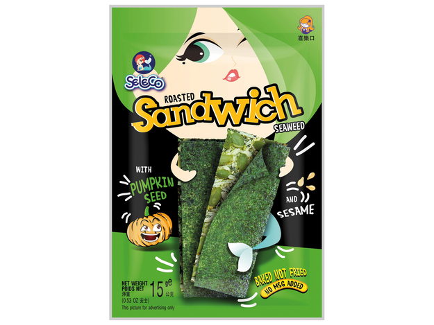 Seaweed Sandwich Snack Pumpkin/Sesame