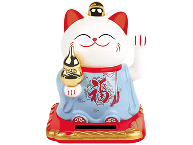 NF Solar power lucky cat A 8.3*10cm