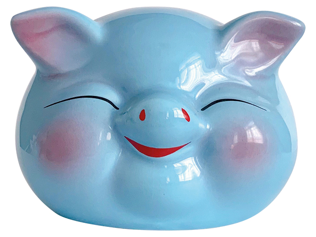 Lucky Pig 10cm (Blue)