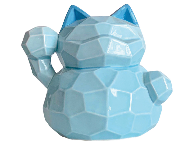 Lucky Cat 10cm (Blue)