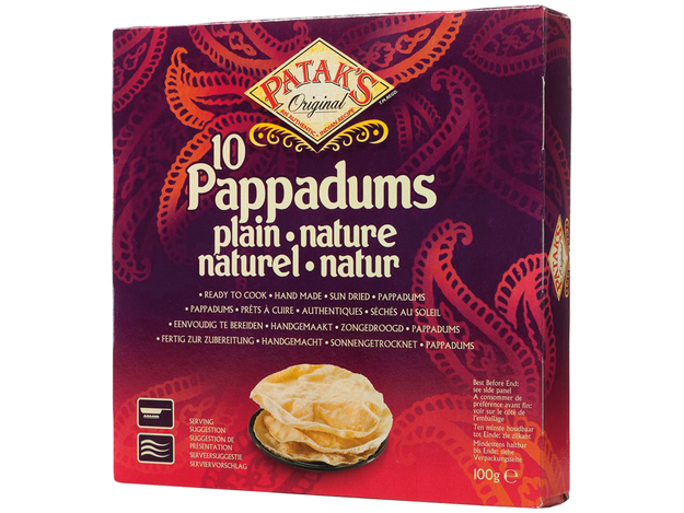 Papadums Nature