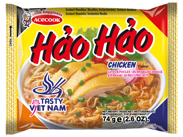 Hao Hao Instant Noodles Kipsmaak 74 g