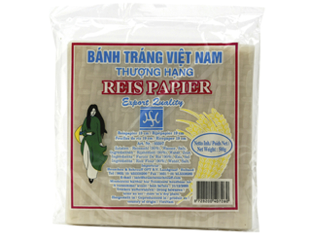 Vietnamees Rijstpapier Vierkant 19 cm
