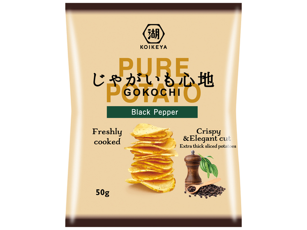 Snacks chips black pepper