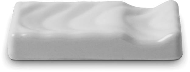 NF Eetstokjeslegger Wit 8,5 x 4 cm P/s