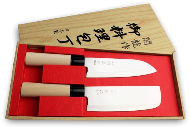 Japanese knife set (Santoku 17.5 cm)