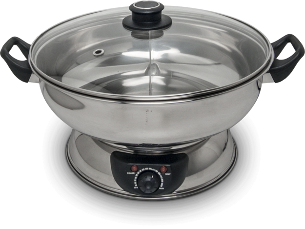 Electric Hot Pot pan (2 compartments)