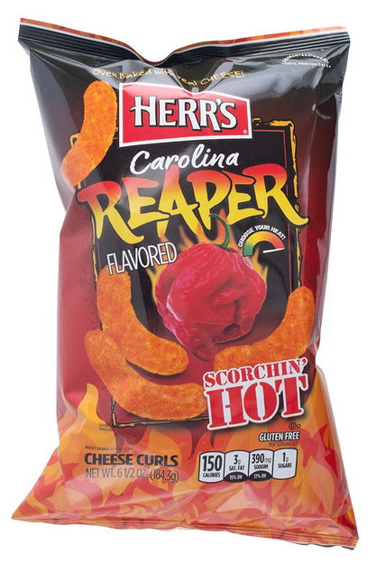 Carolina Reaper Cheese Curls Chips 184 g