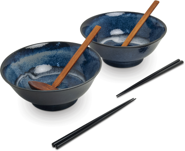 Ramen bowl set Blue