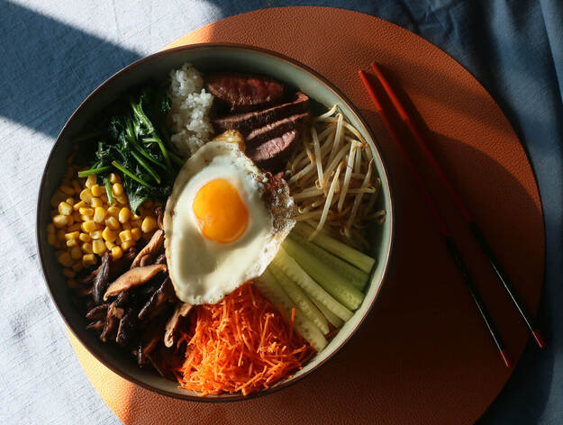 Bibimbap au bœuf